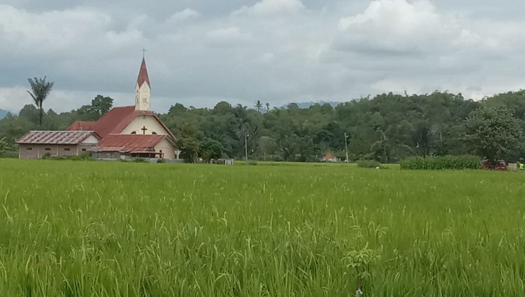 een kerk op Sumatra in indonesie