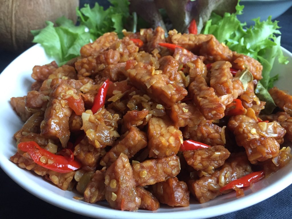 sambal tempe of tempeh