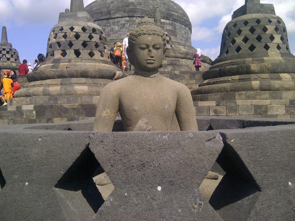 candi borobudur op Java