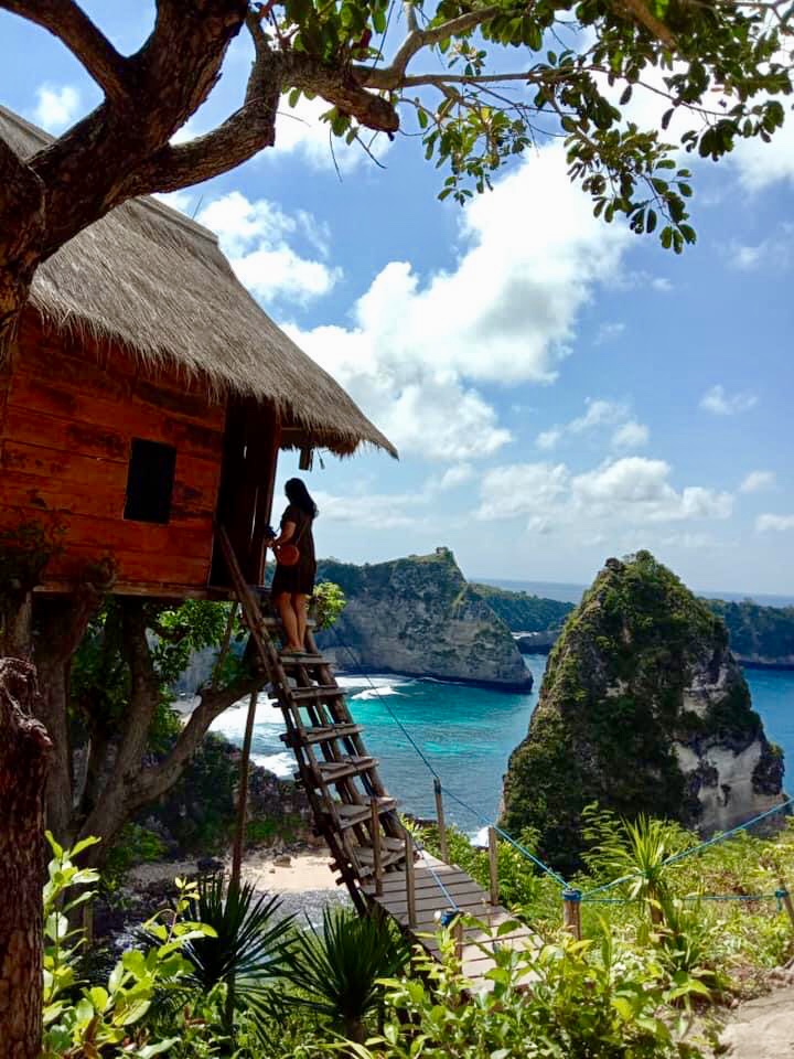 rumah pohon tree house op Nusa Penida