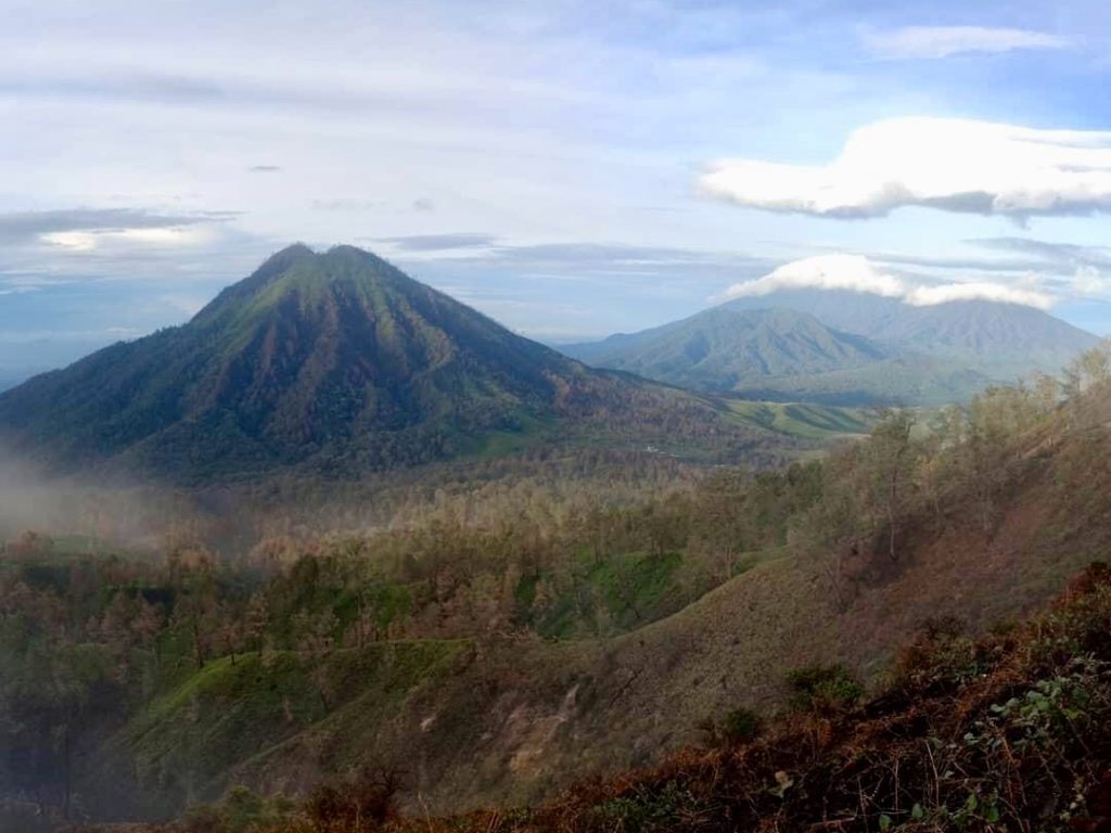 merapi vulkaan bij Kawah Ijen