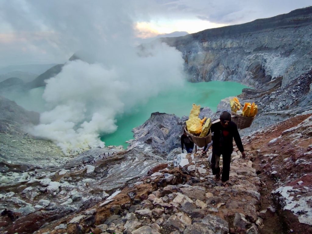 Kawah Ijen in Indonesië