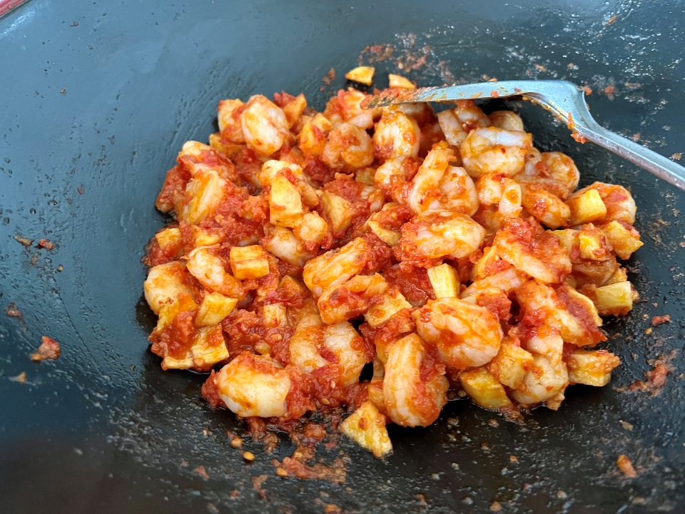 udang (garnalen) in sambal