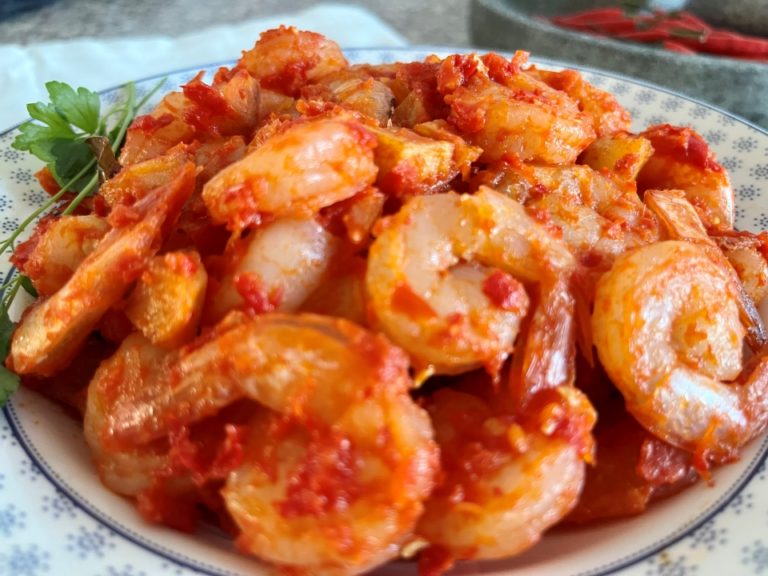 recept sambal udang met garnalen